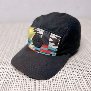 Alta black geometric Aztec colorful print adjustable hat